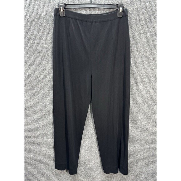 Misook Pants - Exclusively Misook Pants Womens XL Black Knit Straight Leg Pull On High Rise